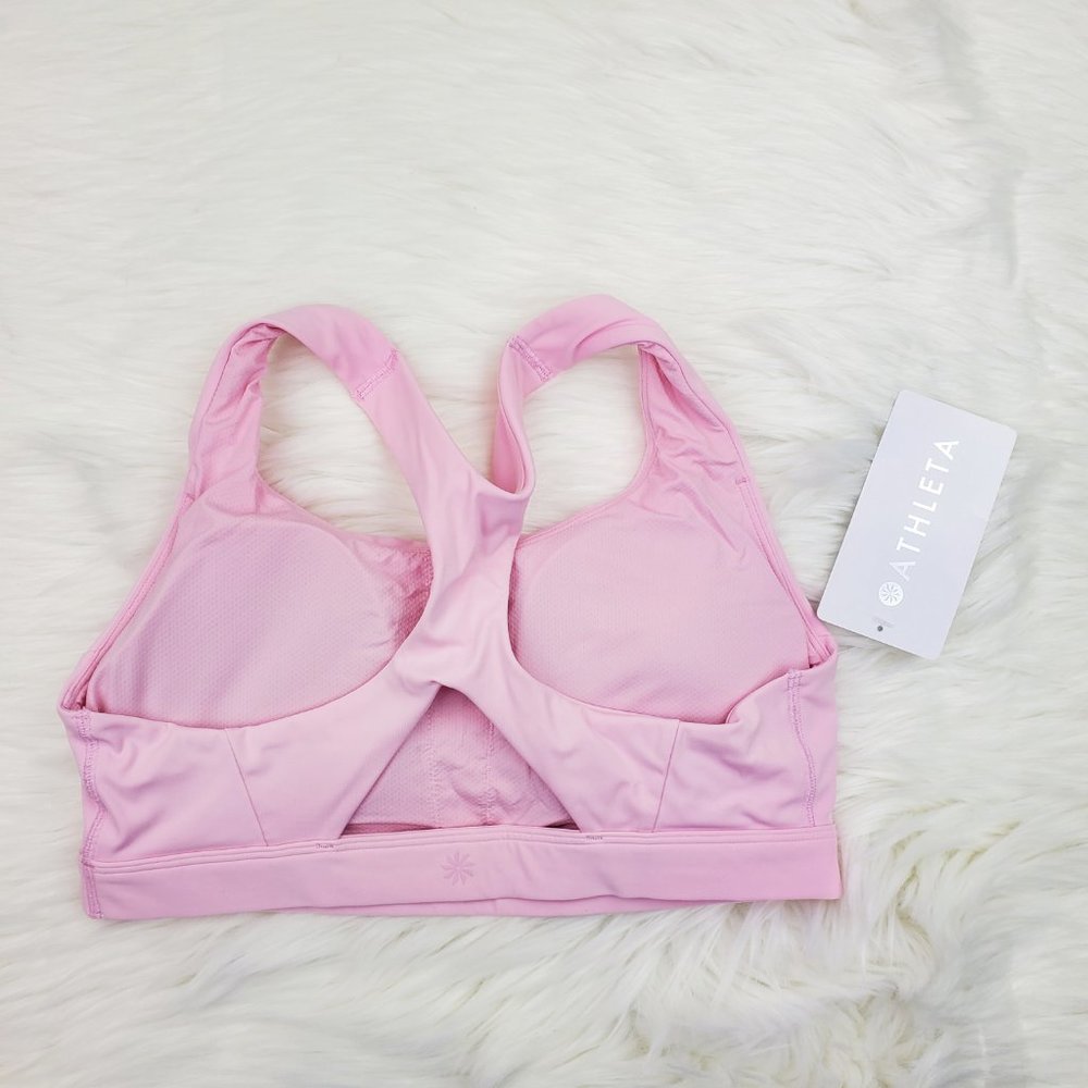 NWT Athleta Pink Ultimate Supersonic Sports Bra - Picture 6 of 8